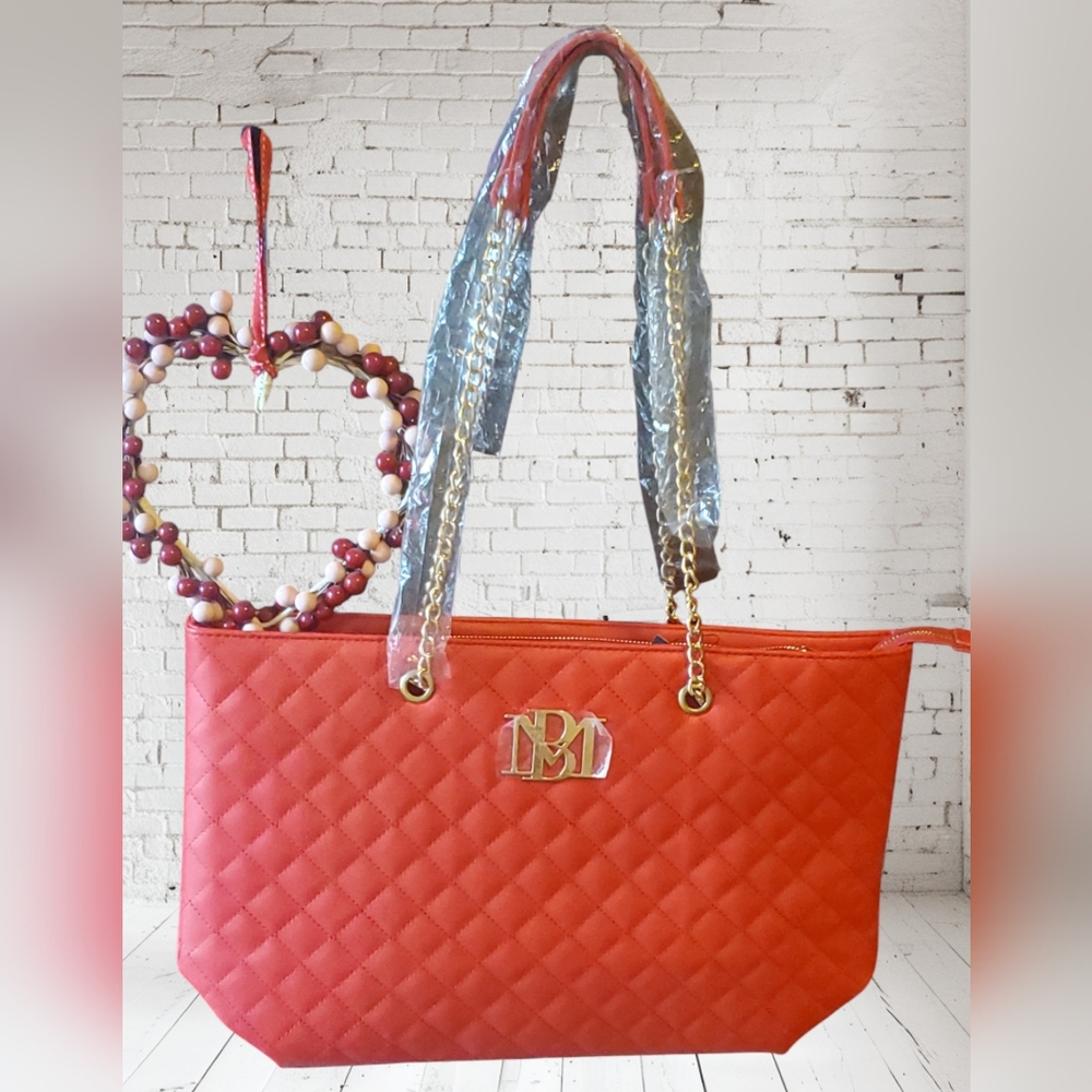 Badgley Mishka Red Tote New